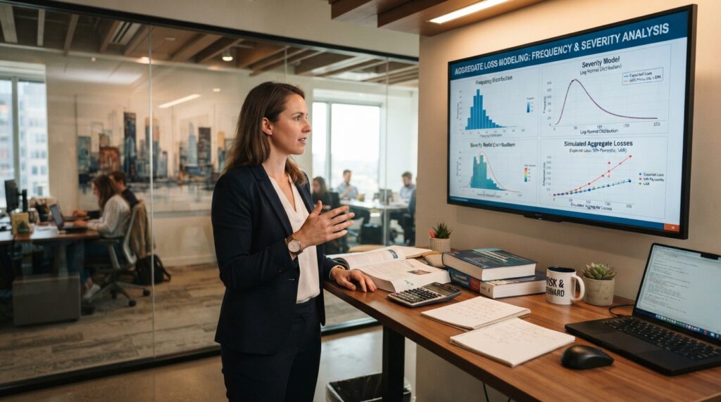 Actuary combining frequency and severity into aggregate losses