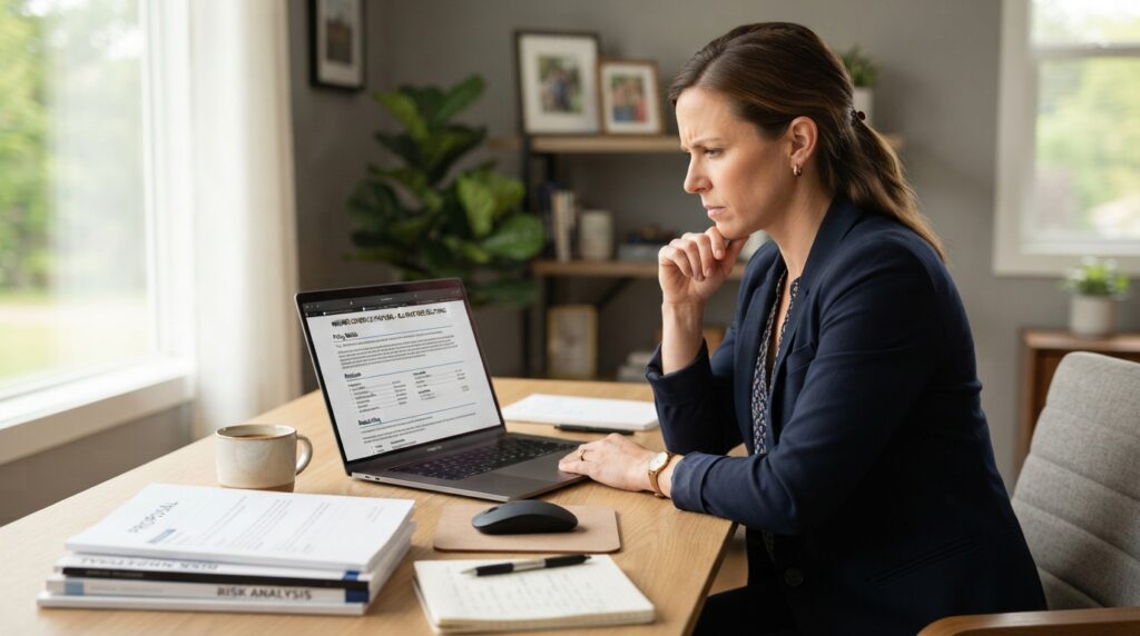 Applicant reviews an insurer's coverage offer and decision