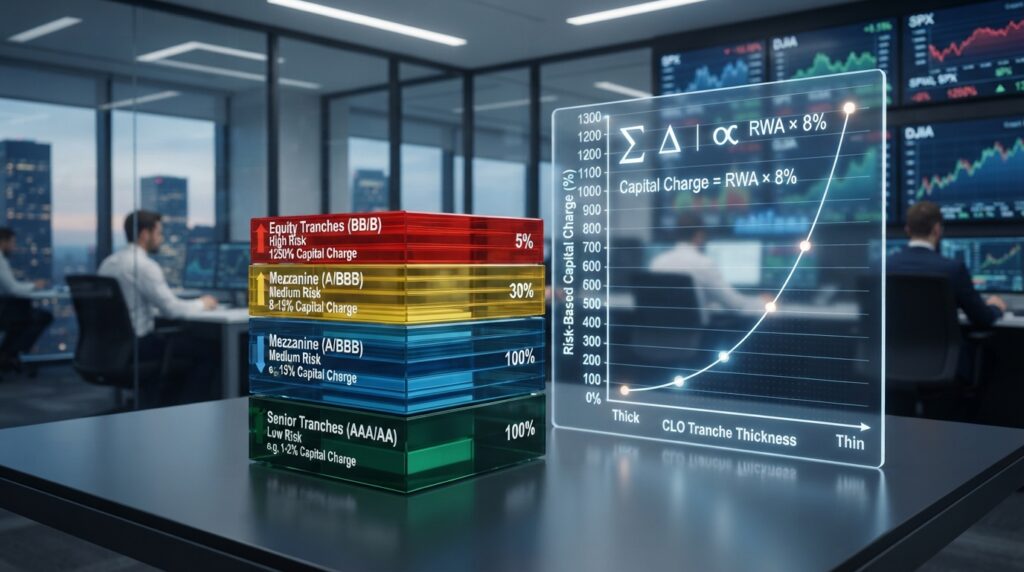 CLO tranche thickness affects risk-based capital charges CLO tranche thickness affects risk-based capital charges