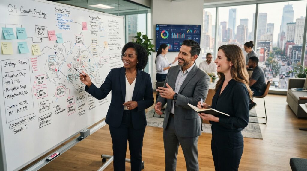 Insurance leaders map objectives, risks, and accountable owners