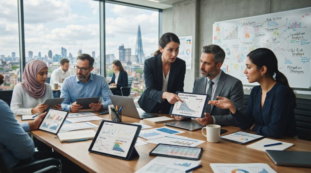 Quantitative risk analysis compares portfolio loss measures and scenarios Quantitative risk analysis compares portfolio loss measures and scenarios